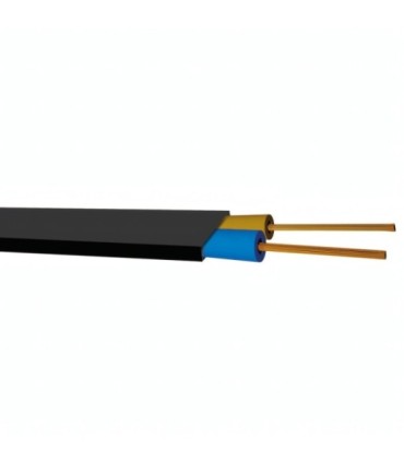 Cable Eléctrico, Manguera Plana 2x1.5mm², NEGRA