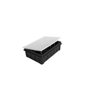 Caja de conexión empotrada 170x110x50 mm con tapa de garra metálica