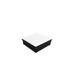 Caja de conexión empotrada 200x200x65 mm con tapa y tornillos