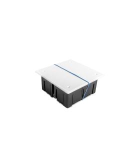 Caja de conexión para tabique hueco (pladur) 105x105x50 mm con tapa y tornillos