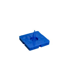 Tapa de obra provisional 65x65 mm para caja de mecanismos enlazable 125N