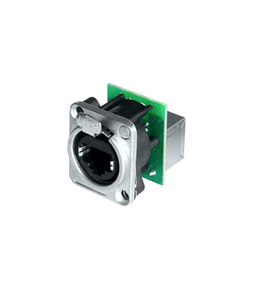 Conector Chasis RJ45 Pasamuros, Formato D