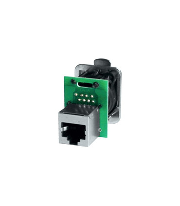 Conector Chasis RJ45 Pasamuros, Formato D