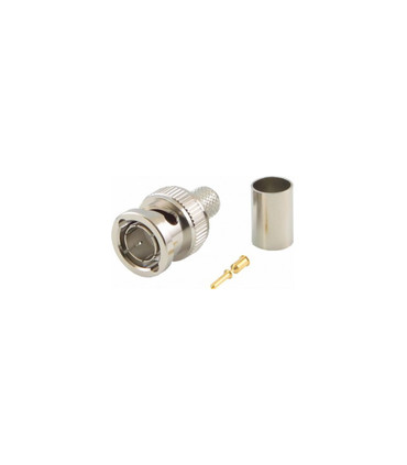 Conector BNC de 75 ohmios Macho Crimpado, Modelo de Altas Prestaciones