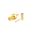 Conector SMA de 50 Ohmios Hembra crimpado, Modelo de Altas Prestaciones Bañado en Oro