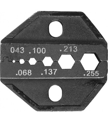 Crimpadora para conectores Coaxiales, Ranuras de .043" .068" .100” .137" .213" .255" - BNC, N, TNC y SMA,