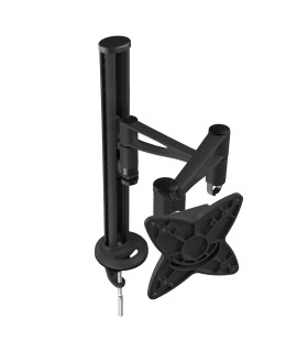 Soporte de Mesa para Pantallas de 13" a 27", Giratorio (3 pivotes), Inclinable, Rotatorio, soporta hasta 15kg, VESA