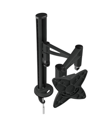 Soporte de Mesa para Pantallas de 13" a 27", Giratorio (3 pivotes), Inclinable, Rotatorio, soporta hasta 15kg, VESA