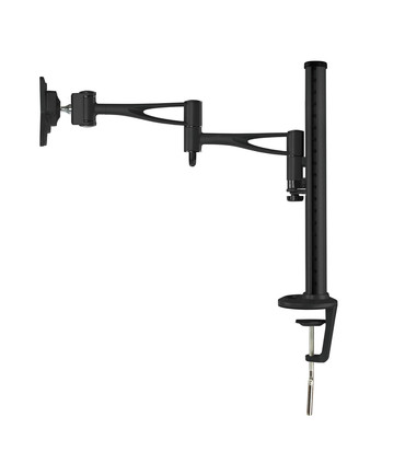 Soporte de Mesa para Pantallas de 13" a 27", Giratorio (3 pivotes), Inclinable, Rotatorio, soporta hasta 15kg, VESA