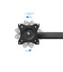Soporte de Mesa para 3 Pantallas de 13" a 27", Giratorio (8 pivotes), Inclinable, Rotatorio 360º, Ajustable, soporta 8kg/brazo