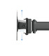 Soporte de Mesa para 3 Pantallas de 13" a 27", Giratorio (8 pivotes), Inclinable, Rotatorio 360º, Ajustable, soporta 8kg/brazo