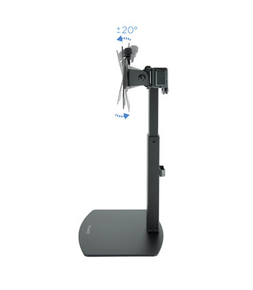 Soporte de Mesa para 2 Pantallas de 17" a 27", Giratorio (2 pivotes), Inclinable, Rotatorio, Ajustable, soporta hasta 6kg/brazo