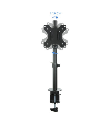Soporte de Mesa para Pantallas de 13" a 32", Giratorio (4 pivotes), Inclinable, Rotatorio, Ajustable, soporta 8kg, VESA