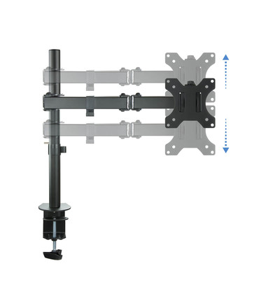Soporte de Mesa para Pantallas de 13" a 32", Giratorio (4 pivotes), Inclinable, Rotatorio, Ajustable, soporta 8kg, VESA