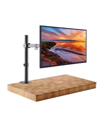 Soporte de Mesa para Pantallas de 13" a 32", Giratorio (4 pivotes), Inclinable, Rotatorio, Ajustable, soporta 8kg, VESA