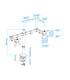 Soporte de Mesa para 2 Pantallas de 13" a 32", Giratorio (8 pivotes), Inclinable, Rotatorio, Ajustable, soporta 8kg/brazo, VESA