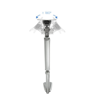 Soporte de Mesa para Pantallas de 13" a 32", Giratorio (2 pivotes), Inclinable, Rotatorio, Ajustable, soporta hasta 9kg, VESA