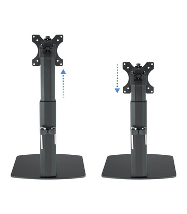 Soporte de Mesa para Pantallas de 17" a 32", Giratorio, Inclinable, Rotatorio, Ajustable, soporta hasta 7kg, VESA