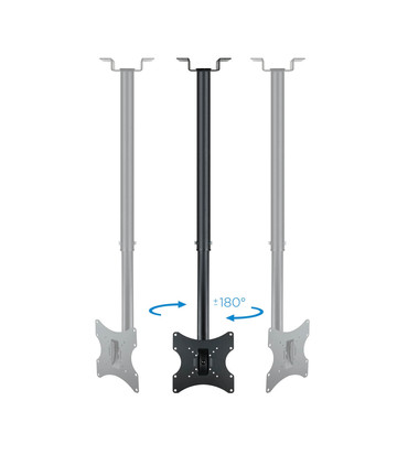 Soporte de Techo para Pantallas de 23" a 42", Extensible, Giratorio, Inclinable, soporta hasta 30kg, compatible con VESA
