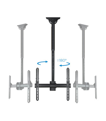 Soporte de Techo para Pantallas de 32" a 55", Extensible, Giratorio, Regulable, Inclinable, soporta hasta 50kg, VESA