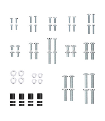 Kit Integral de Tornillería, Separadores y Arandelas para Montaje de Pantallas en Soportes