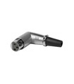 Conector XLR Macho Acodado de 3 Pines, Admite cables de 6.50mm