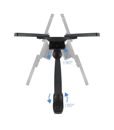 Soporte de Pared para Pantallas de 13" a 42", Giratorio (2 pivotes), Inclinable, Rotatorio, soporta hasta 20kg, soporta VESA