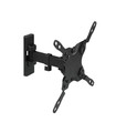 Soporte de Pared para Pantallas de 13" a 42", Giratorio (2 pivotes), Inclinable, soporta hasta 20kg, compatible con VESA
