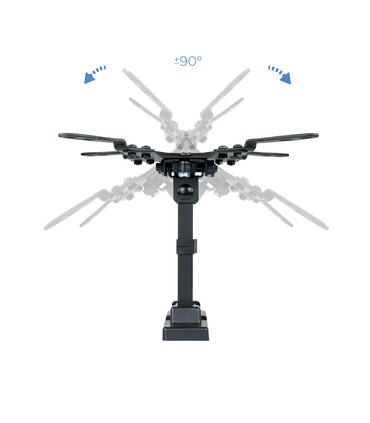 Soporte de Pared para Pantallas de 13" a 42", Giratorio (2 pivotes), Inclinable, soporta hasta 20kg, compatible con VESA