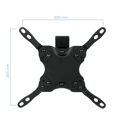 Soporte de Pared para Pantallas de 13" a 42", Giratorio (2 pivotes), Inclinable, soporta hasta 20kg, compatible con VESA