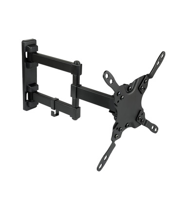 Soporte de Pared para Pantallas de 13" a 42", Giratorio (3 pivotes), Inclinable, soporta hasta 20kg, compatible con VESA