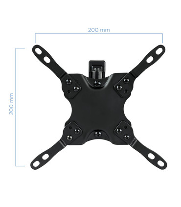 Soporte de Pared para Pantallas de 13" a 42", Giratorio (3 pivotes), Inclinable, soporta hasta 20kg, compatible con VESA