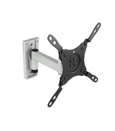 Soporte de Pared para Pantallas de 13" a 42", Giratorio (2 pivotes), Inclinable, soporta hasta 15kg, compatible con VESA