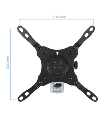 Soporte de Pared para Pantallas de 13" a 42", Giratorio (2 pivotes), Inclinable, soporta hasta 15kg, compatible con VESA