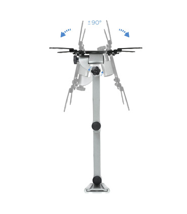 Soporte de Pared para Pantallas de 13" a 42", Giratorio (3 pivotes), Inclinable, soporta hasta 15kg, compatible con VESA