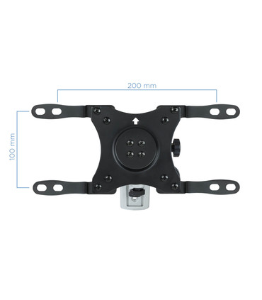 Soporte de Pared para Pantallas de 13" a 42", Giratorio (3 pivotes), Inclinable, soporta hasta 15kg, compatible con VESA