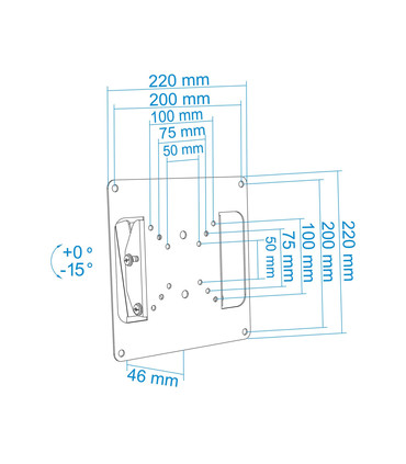 Soporte de Pared para Pantallas de 23" a 42", Fijo, Inclinable, soporta hasta 30kg, compatible con VESA