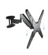 Soporte de Pared para Pantallas de 23" a 55", Giratorio (3 pivotes), Inclinable, Regulable en Altura, soporta hasta 30kg y VESA