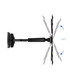 Soporte de Pared para Pantallas de 23" a 55", Giratorio (3 pivotes), Inclinable, Regulable en Altura, soporta hasta 30kg y VESA