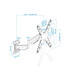 Soporte de Pared para Pantallas de 23" a 55", Giratorio (3 pivotes), Inclinable, Regulable en Altura, soporta hasta 30kg y VESA