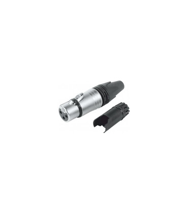Conector XLR Hembra de 3 Pines, Resistente al Agua, Admite cables de 6.30mm