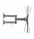 Soporte de Pared para Pantallas de 32" a 55", Giratorio (3 pivotes), Inclinable, soporta hasta 35kg, compatible con VESA