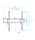 Soporte de Pared para Pantallas de 37" a 70", Inclinable, Regulable, con Nivel de Burbuja, soporta 40kg, compatible con VESA