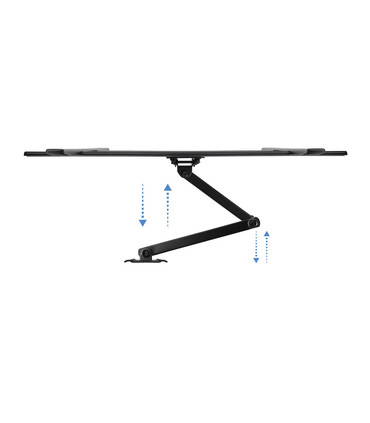 Soporte de Pared para Pantallas de 37" a 70", Giratorio (3 pivotes), Inclinable, Regulable, soporta 50kg, compatible con VESA