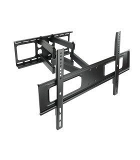 Soporte de Pared para Pantallas de 37" a 70", Giratorio (6 pivotes), Inclinable, soporta hasta 50kg, compatible con VESA