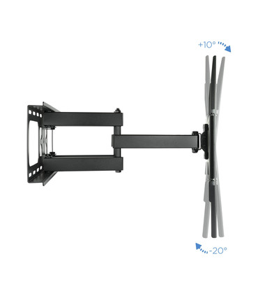 Soporte de Pared para Pantallas de 37" a 70", Giratorio (6 pivotes), Inclinable, soporta hasta 50kg, compatible con VESA