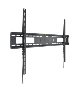 Soporte de Pared para Pantallas de 60" a 100", Fijo, Regulabe, con Nivel de Burbuja, soporta hasta 75kg, compatible con VESA
