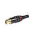 Conector RCA Hembra Rojo/Blanco/Amarillo, Muelle de 4.5mm