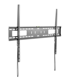 Soporte de Pared para Pantallas de 60" a 100", Fijo, Ultradelgado, con Nivel de Burbuja, soporta hasta 75kg compatible con VESA