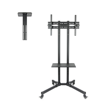 Soporte de Suelo para Pantallas de 37" a 70", Inclinable, Rotatorio, Ruedas con Bloqueo, Regulable, soporta hasta 50kg, VESA